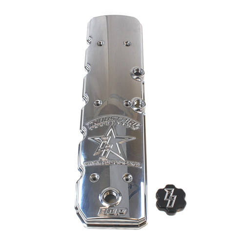 INDUSTRIAL INJECTION II STAR LOGO POLISHED DODGE VALVE COVER 24L601