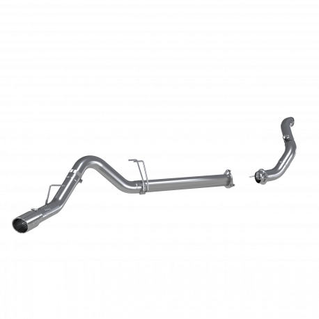 MBRP 2011 2014 Ford F-250 350 450 6.7L T409 Stainless Steel 4 Filter Back Single Side Exit; Down Pipe S6284409