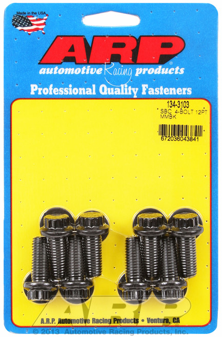 ARP Fastner SB Chevy 4-bolt 12pt motor mount bolt kit 134-3103