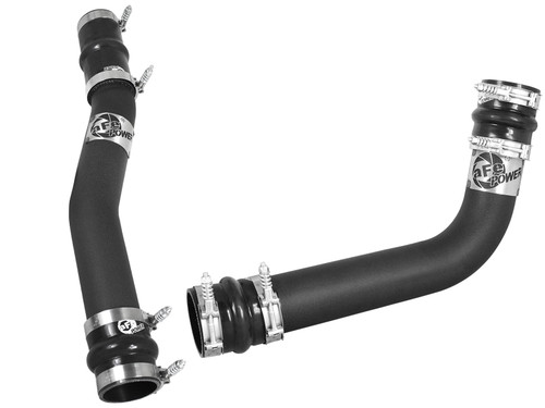 aFe Power Dodge Diesel Trucks 03-07 L6-5.9L td BladeRunner 3 IN Aluminum Hot and Cold Charge Pipe Kit Black 46-20014