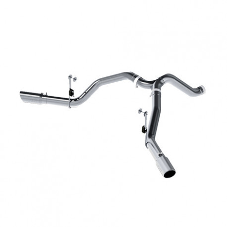 MBRP 2014 2018 RAM 2500 Cummins 6.7L (CC SB) T409 Stainless Steel 4 Filter Back Cool Duals S6163409