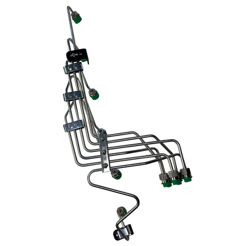 Industrial Injection VP44 Stock Fuel Line Kit with Clamps Mild Steel