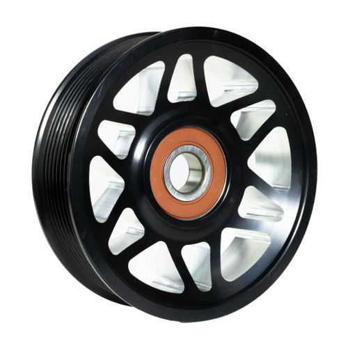 Common Rail Cummins Billet Idler Pulley-4.5" Black Anodized