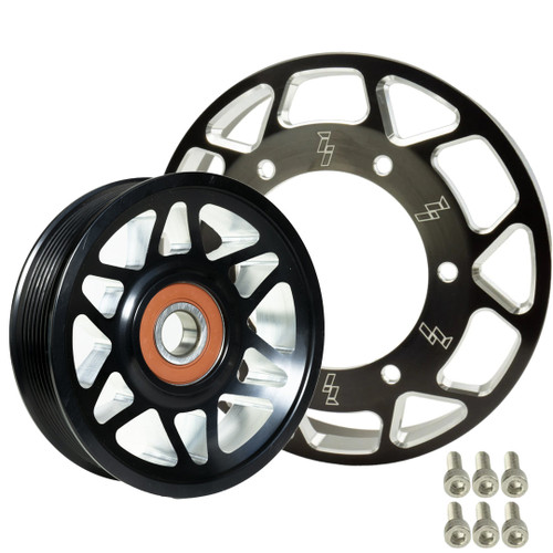 Common Rail Cummins Billet Pulley Kit Black Anodized