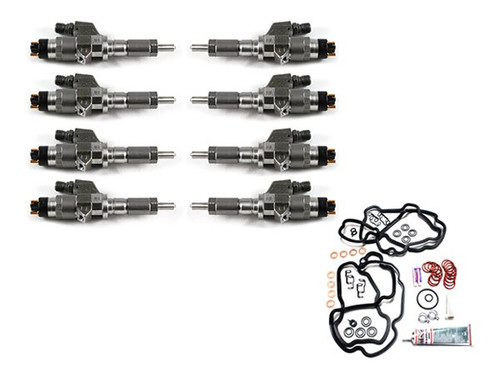 Merchant Automotive New MA Fuel Injectors LB7 2001-2004 Duramax 8 pack with Basic Install Kit 10802