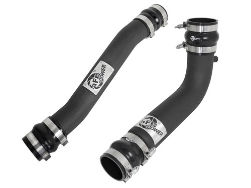 aFe Power Dodge Diesel Trucks 07.5-09 L6-6.7L td BladeRunner 3 IN 3-12 IN Aluminum Hot and Cold Charge Pipe Kit Black 46-20034-B