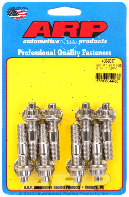 ARP Fastner M10 X 1.25 X 55mm broached stud kit 8pcs 400-8017
