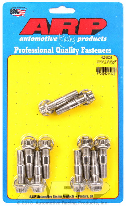 ARP Fastner M10 X 1.25 X 48mm broached stud kit 10pcs 400-8026