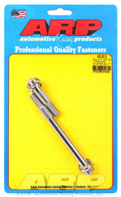 ARP Fastner GM M10 X 1.5 1.775 4.470 12pt SS starter bolt kit 430-3510