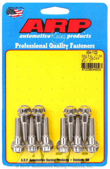 ARP Fastner SBC LT1 6.2L SS 12pt header bolt kit 434-1103