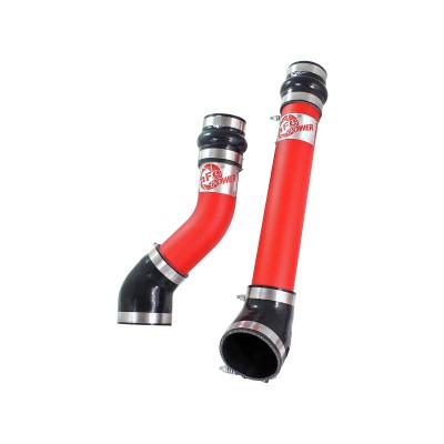 aFe Power Dodge Diesel Trucks 94-02 L6-5.9L td BladeRunner 3 IN Aluminum Hot and Cold Charge Pipe Kit Red 46-20064-R