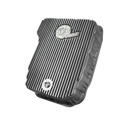aFe Power Dodge Diesel Trucks 07.5-12 L6-6.7L td Street Series Transmission Pan Raw w Machined Fins 46-70060