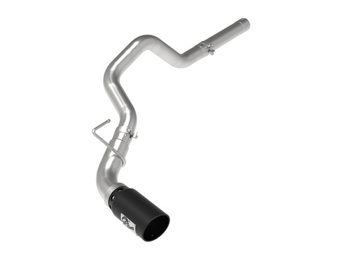 aFe Power Dodge RAM 1500 EcoDiesel 14-19 V6-3.0L td Large Bore-HD 3 IN 409 Stainless Steel DPF-Back Exhaust System wBlack Tip 49-42065-B