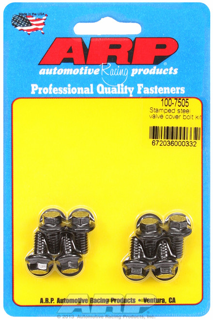 ARP Fastner Stamped steel hex valve cover bolt kit 100-7505