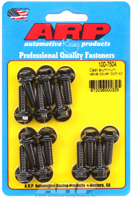 ARP Fastner Cast aluminum hex valve cover bolt kit 100-7504