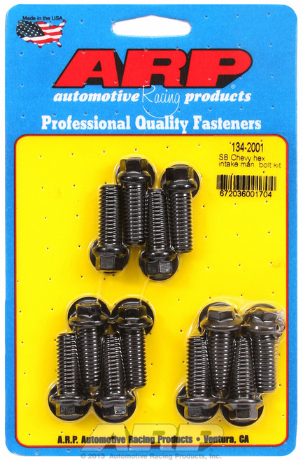 ARP Fastner SB Chevy hex intake manifold bolt kit 134-2001