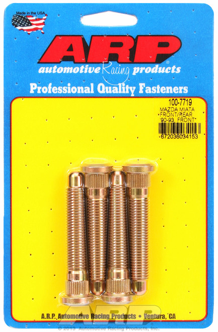 ARP Fastner Mazda Miata front rear 90- 93 front only 94- 05 wheel stud kit 100-7719