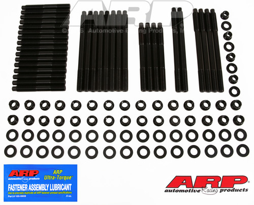 ARP Fastner SBC w Brdx Rdck alm blck 12 18 WT Clone Brdx hd 3 8 ctr blt holes hsk 134-4307