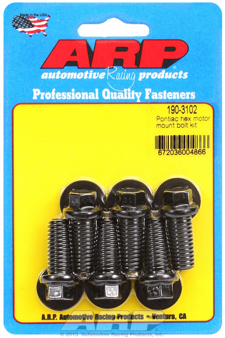 ARP Fastner Pontiac hex motor mount bolt kit 190-3102