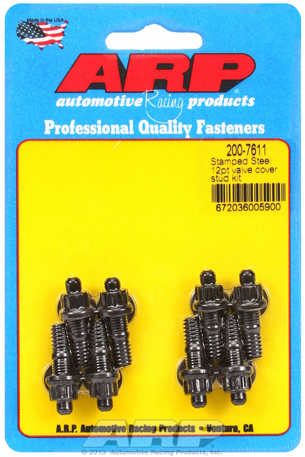 ARP Fastner Stamped steel 12pt valve cover stud kit 200-7611