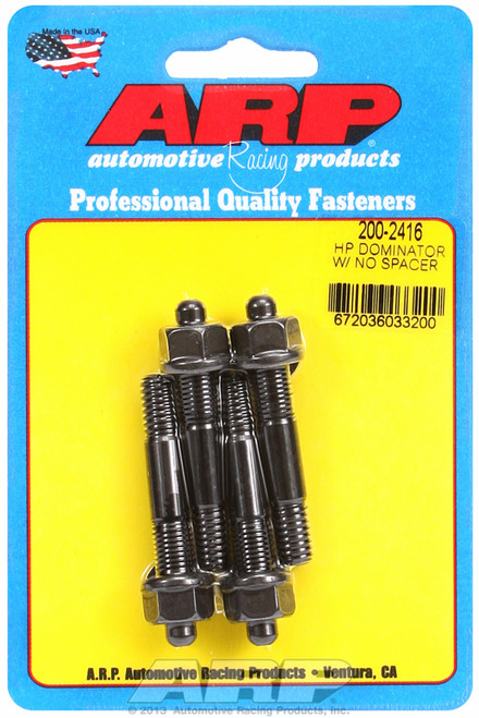 ARP Fastner HP Dominator no spacer carb stud kit 200-2416
