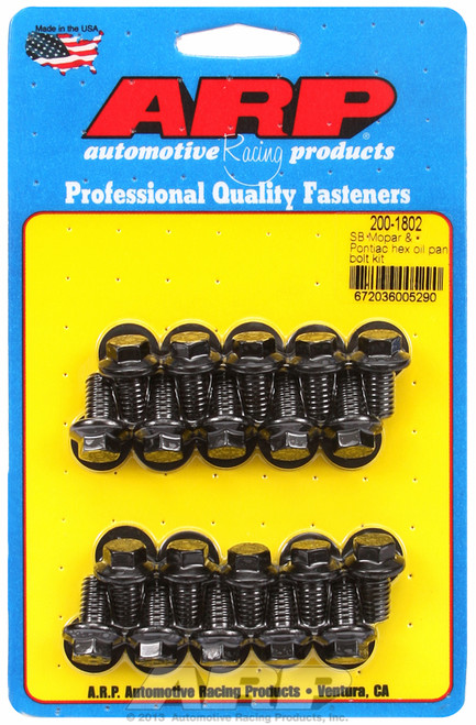 ARP Fastner SB Mopar Pontiac hex oil pan bolt kit 200-1802