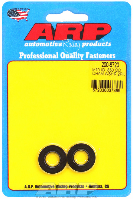 ARP Fastner M10 ID .850 OD chamfer black washers 200-8720