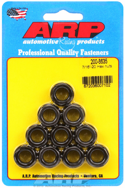 ARP Fastner 7 16-20 hex nut kit 200-8635