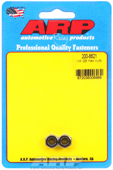 ARP Fastner 1 4-28 hex nut kit 200-8621