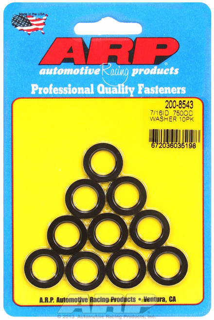 ARP Fastner 7 16 ID .750 OD black washers 200-8543