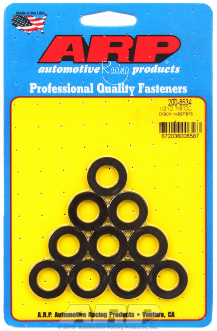 ARP Fastner 1 2 ID 7 8 OD black washers 200-8534