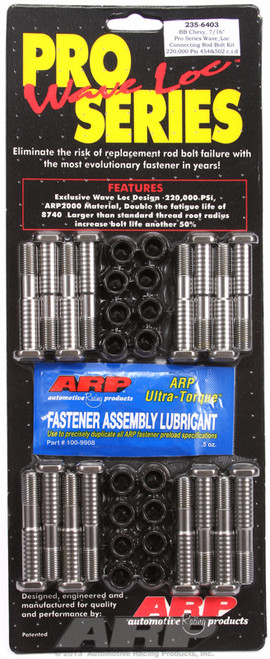 ARP Fastner BB Chevy 7 16 pro wave-loc rod bolt kit 235-6403