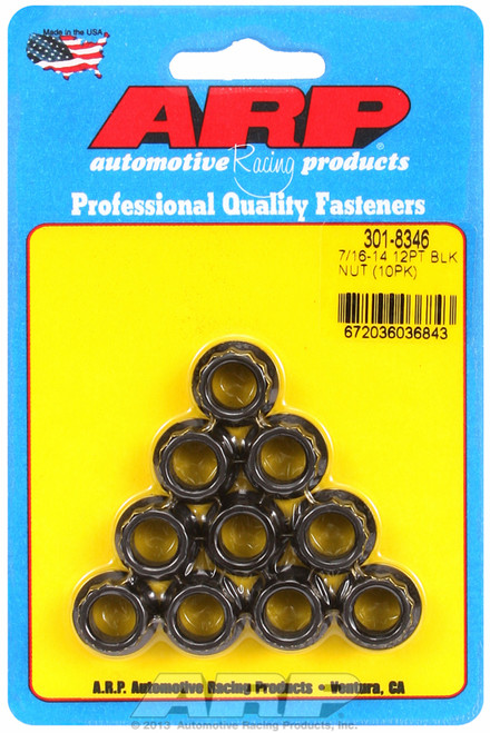 ARP Fastner 7 16-14 12pt nut kit 301-8346