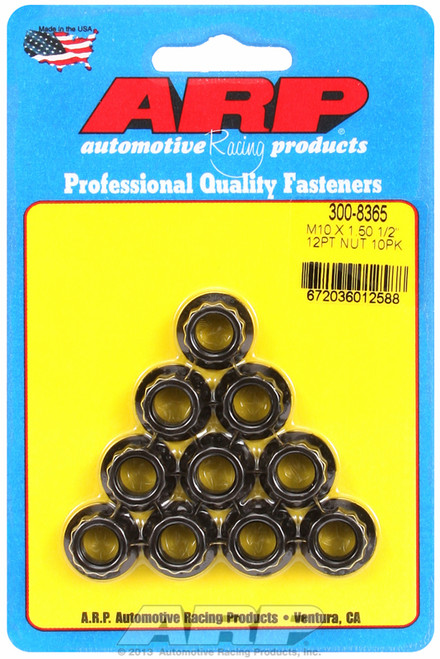 ARP Fastner M10 x 1.50 12pt nut kit 300-8365