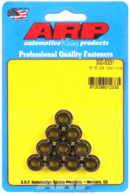 ARP Fastner 5 16-24 12pt nut kit 300-8331