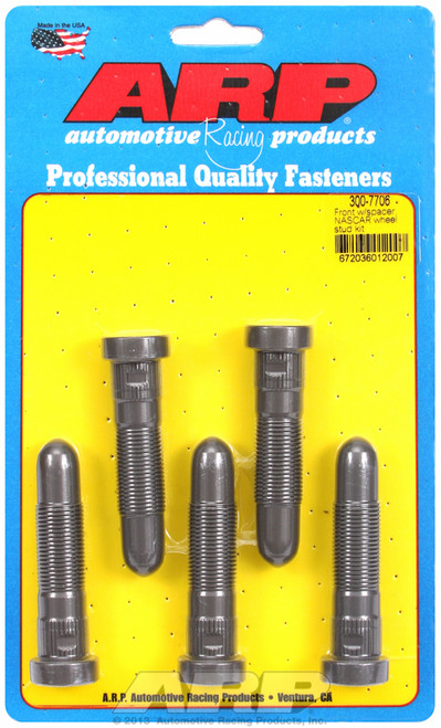 ARP Fastner Front w spacer NASCAR wheel stud kit 300-7706