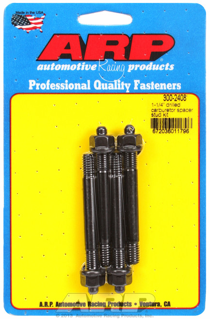 ARP Fastner 1-1 4 drilled carburetor spacer stud kit 300-2408