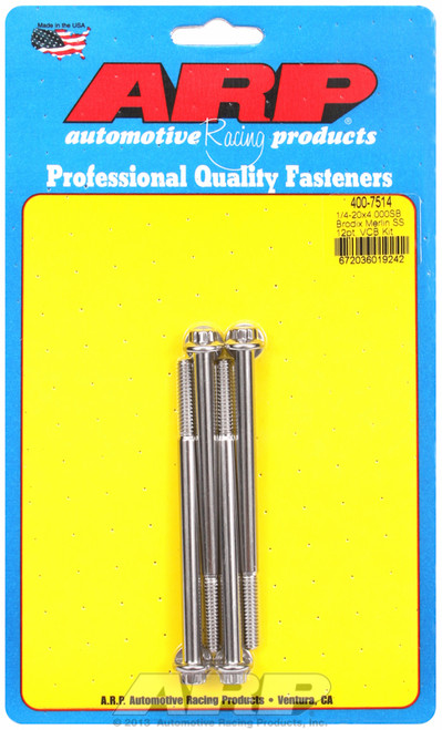 ARP Fastner Merlin block Brodix head SB 12pt valve cover bolt kit 400-7514