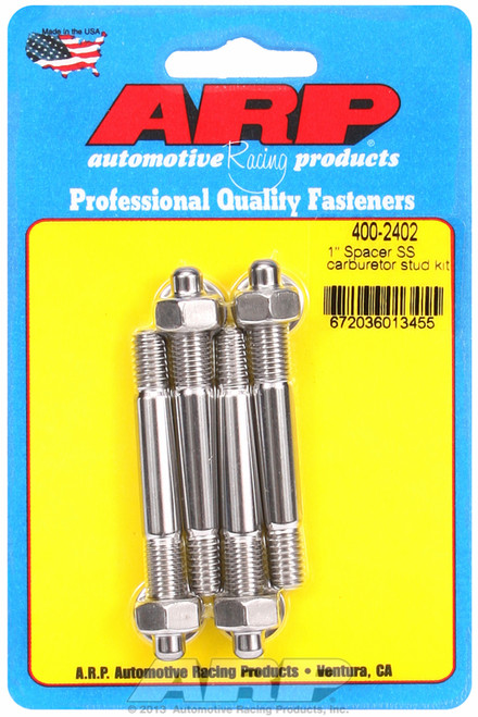 ARP Fastner 1 carburetor spacer SS stud kit 400-2402
