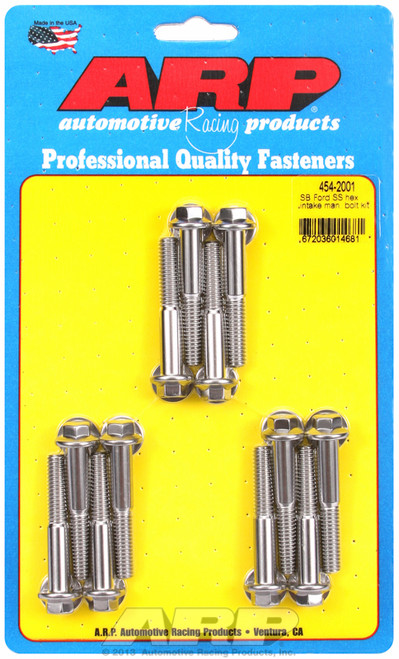 ARP Fastner SB Ford SS hex intake manifold bolt kit 454-2001