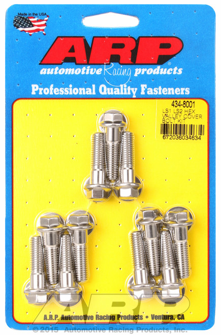 ARP Fastner LS1 LS2 SS hex valley cover bolt kit 434-8001