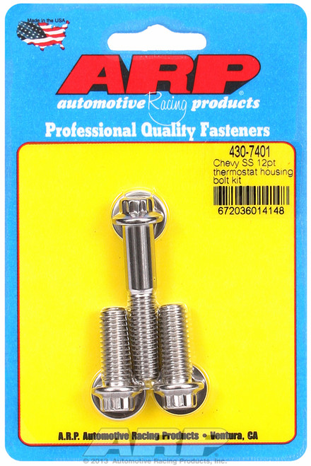 ARP Fastner Chevy SS 12pt thermostat housing bolt kit 430-7401