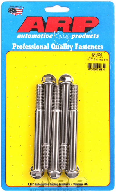 ARP Fastner 7 16-14 X 4.250 hex 1 2 wrenching SS bolts 624-4250