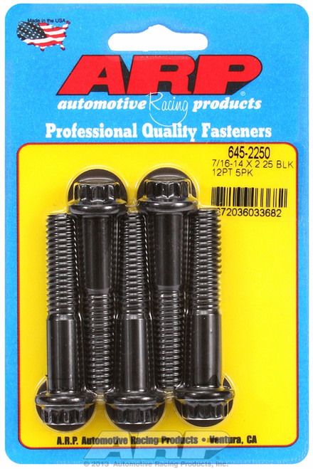 ARP Fastner 7 16-14 X 2.250 12pt 1 2 wrenching black oxide bolts 645-2250