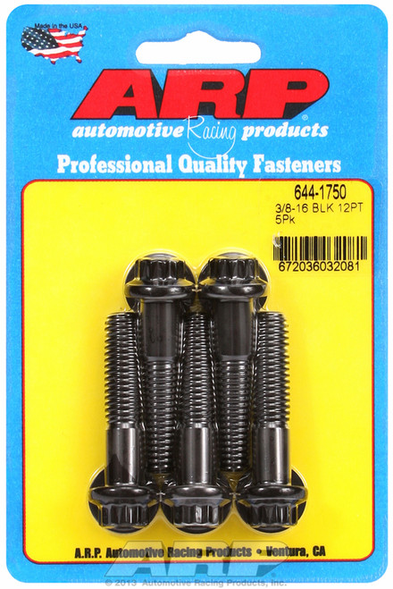 ARP Fastner 3 8-16 x 1.750 12pt 7 16 wrenching black oxide bolts 644-1750