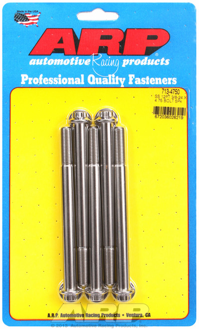 ARP Fastner 3 8-24 x 4.750 12pt SS bolts 713-4750