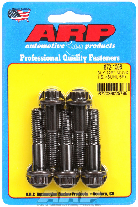 ARP Fastner M10 x 1.50 x 45 12pt black oxide bolts 672-1006