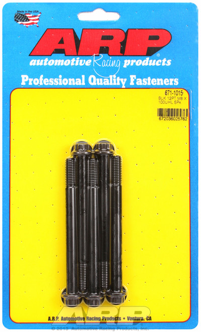 ARP Fastner M8 x 1.25 x 100 12pt black oxide bolts 671-1015