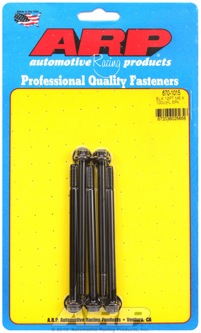 ARP Fastner M6 x 1.00 x 100 12pt black oxide bolts 670-1015