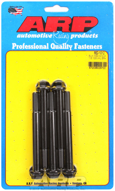 ARP Fastner M10 x 1.50 x 100 hex black oxide bolts 662-1012